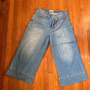 Madewell Jeans 31P Wide Leg Crop
